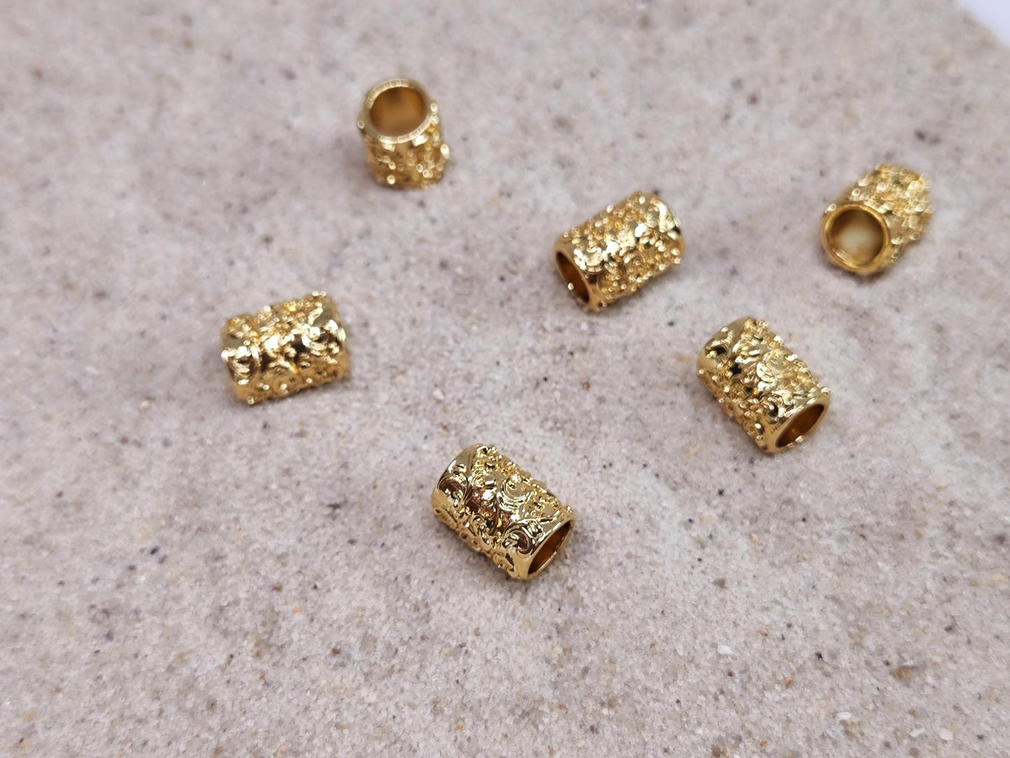 18k vergoldete Dreadperlen 2er - Set - Flow of Passion