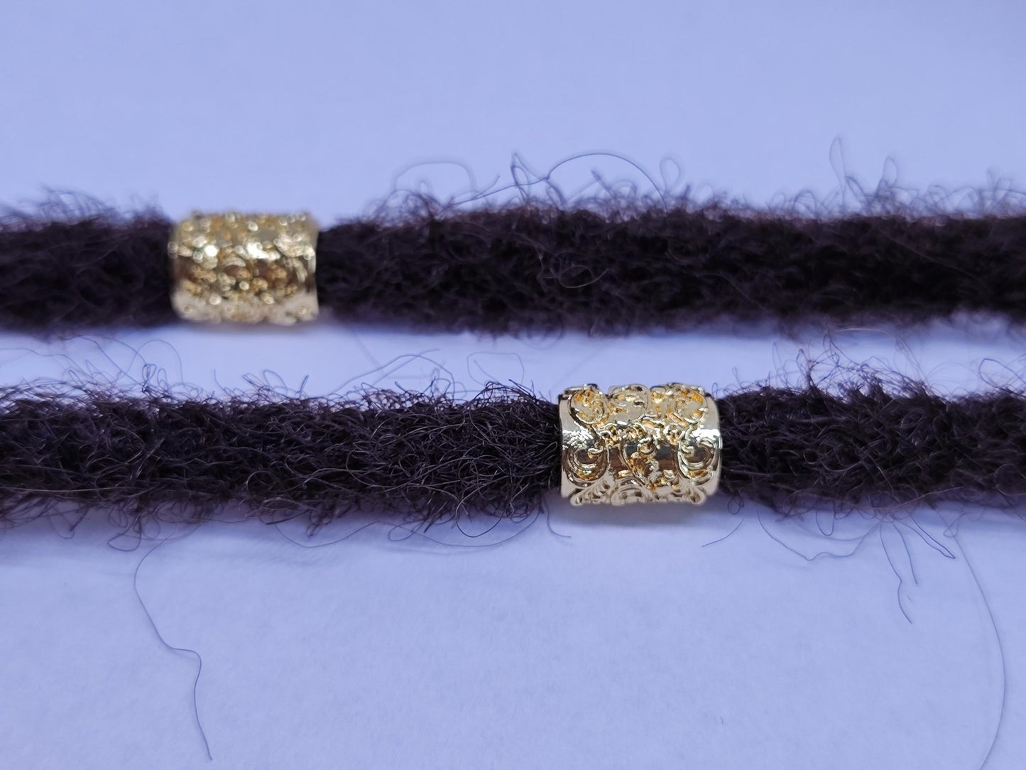 18k vergoldete Dreadperlen 2er - Set - Flow of Passion