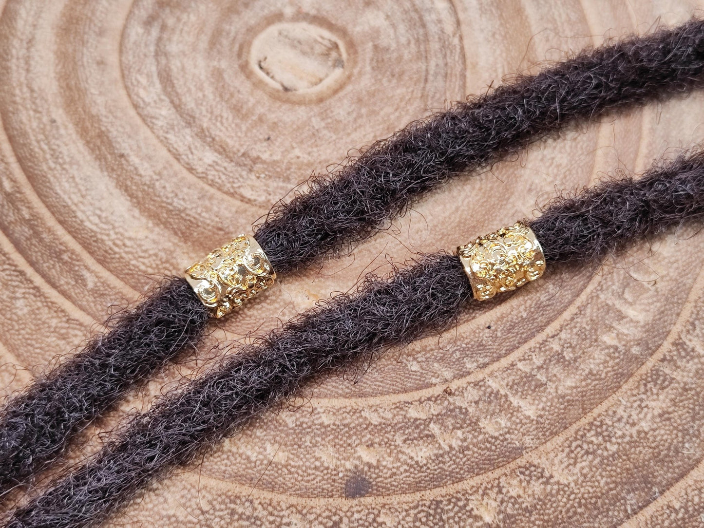 18k vergoldete Dreadperlen 2er - Set - Flow of Passion