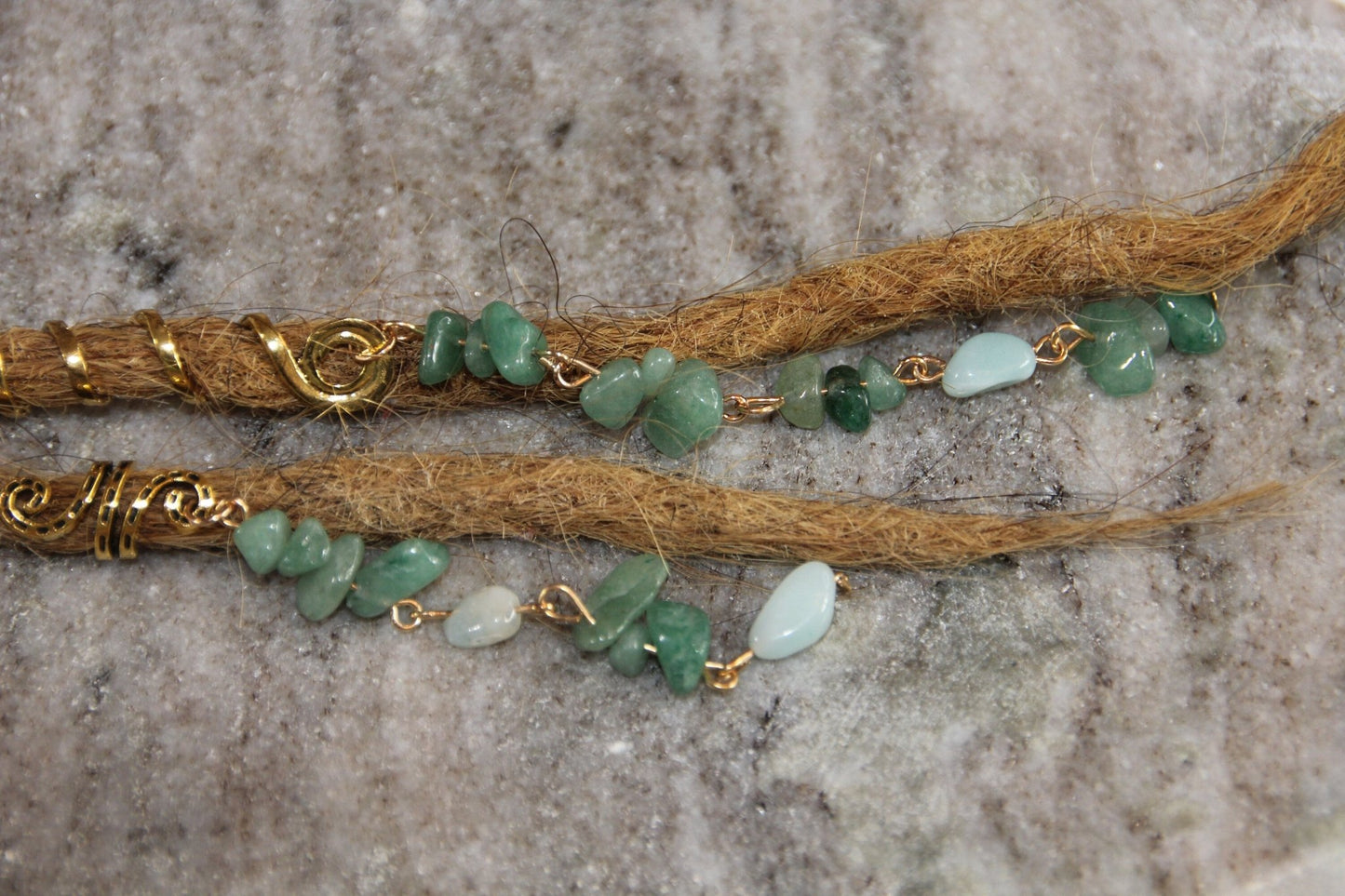 2er Set Dreadschmuck mit Aventurin - Flow of Passion