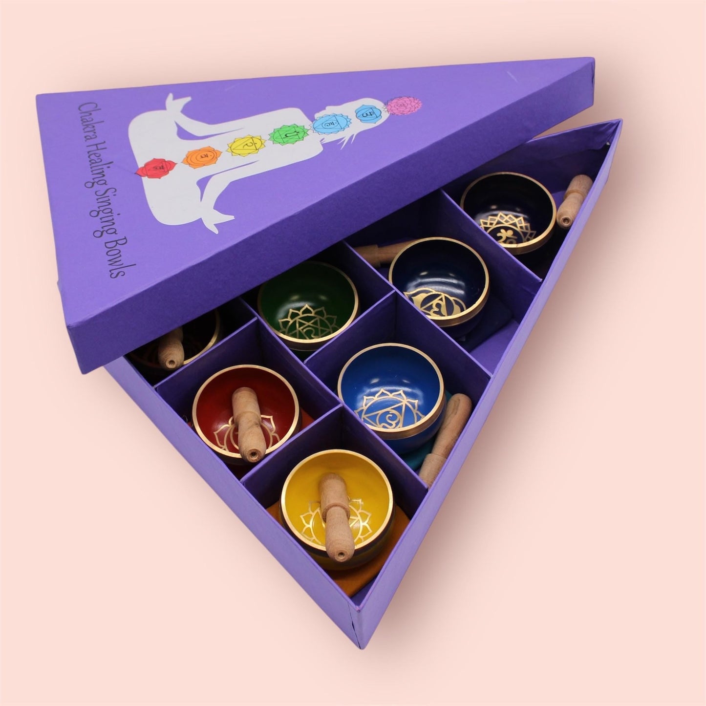 7 - teiliges Klangschalen Geschenkset, Chakren - Flow of PassionKlangschalen