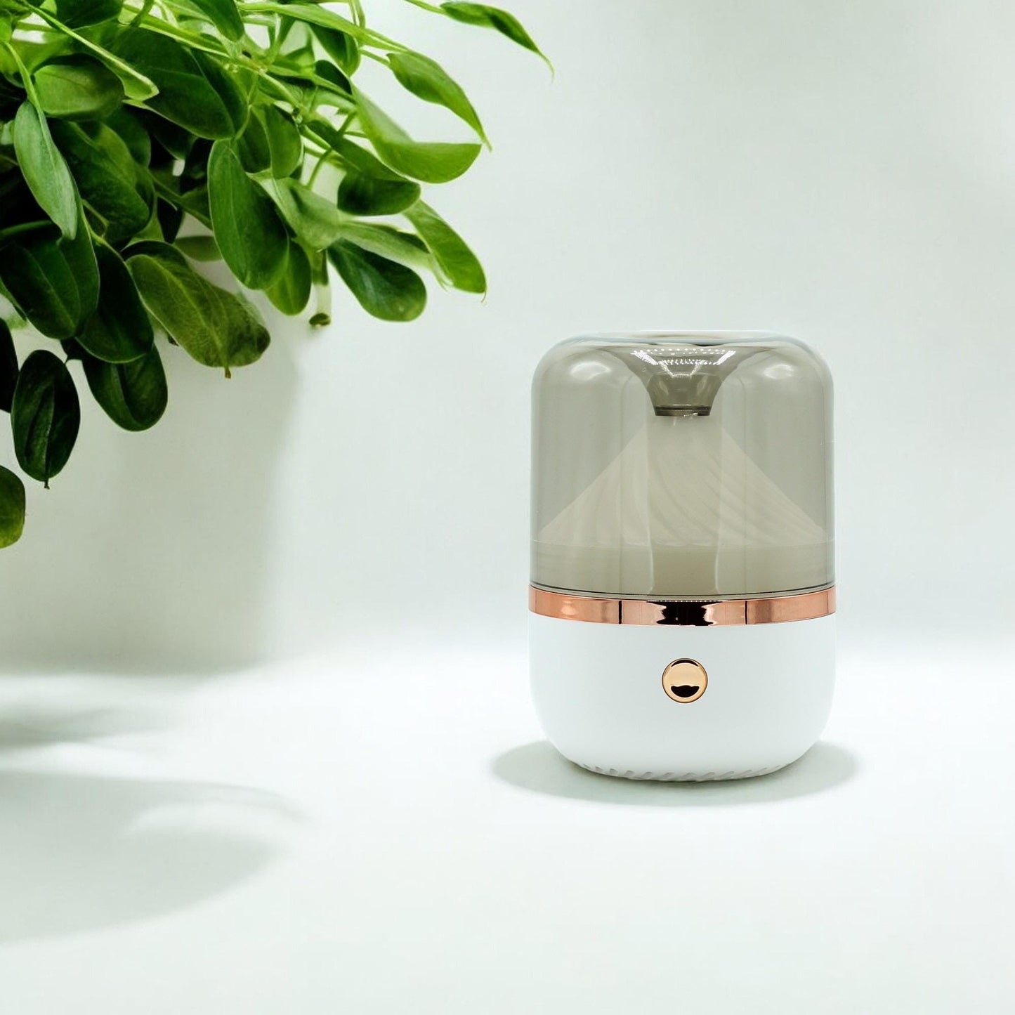 Aromadiffuser mit Licht und bronzefarbenen Details - Flow of PassionAromatherapie
