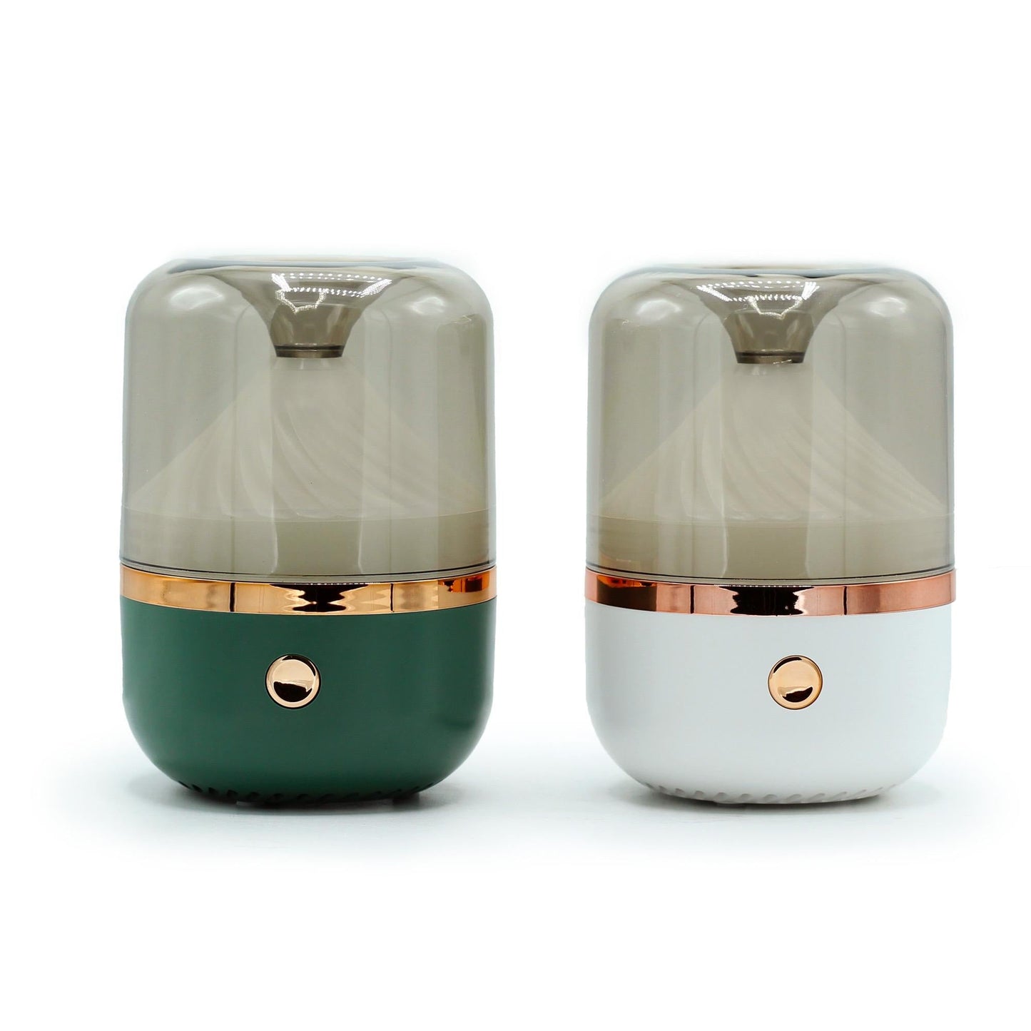 Aromadiffuser mit Licht und bronzefarbenen Details - Flow of PassionAromatherapie