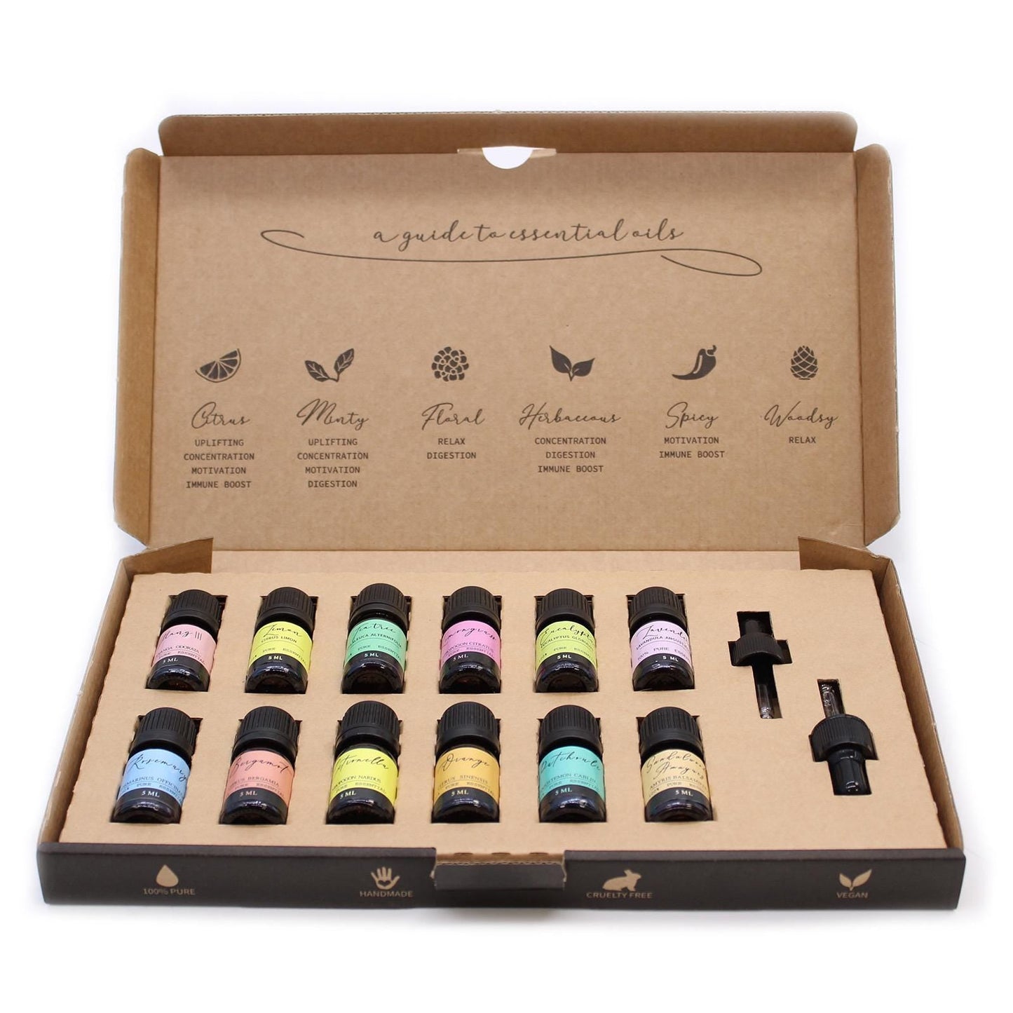 Aromatherapie Set „Ancient Wisdom - the top 12“ - enthält 12x 5ml Öle - Flow of Passion