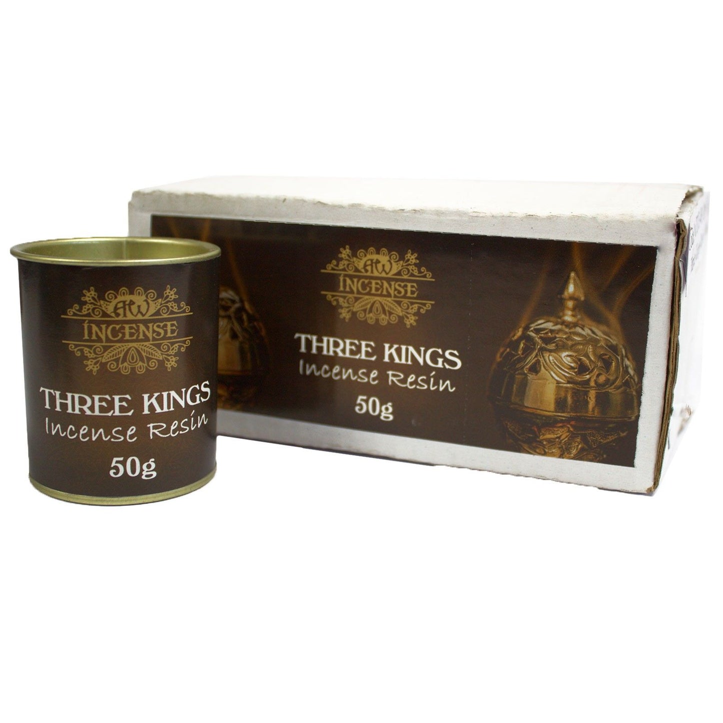 Three Kings Räucherharz in einer 50g Dose.
