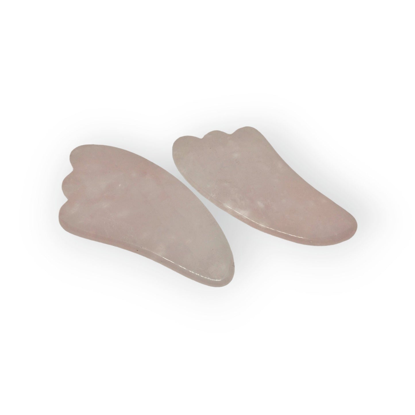 Extragroßer Gua Sha aus Rosenquarz für Gesichtsmassagen und Selfcare - Flow of Passion