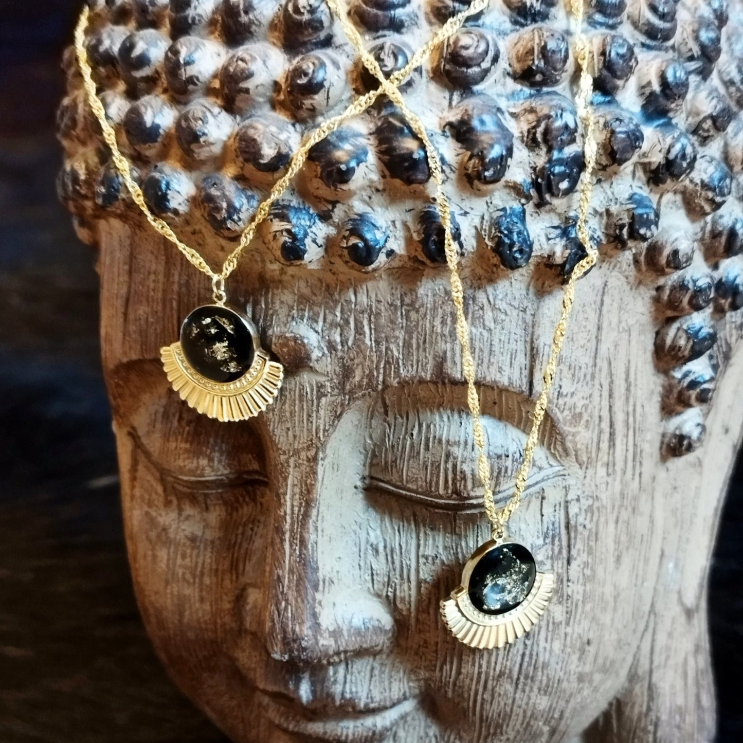 Golden Agnihotra - 18K vergoldet mit Agnihotraasche und Blattgold - Flow of Passion