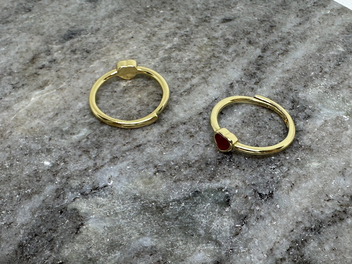 Größenverstellbarer Ring mit natürlichem Karneol - Flow of Passion