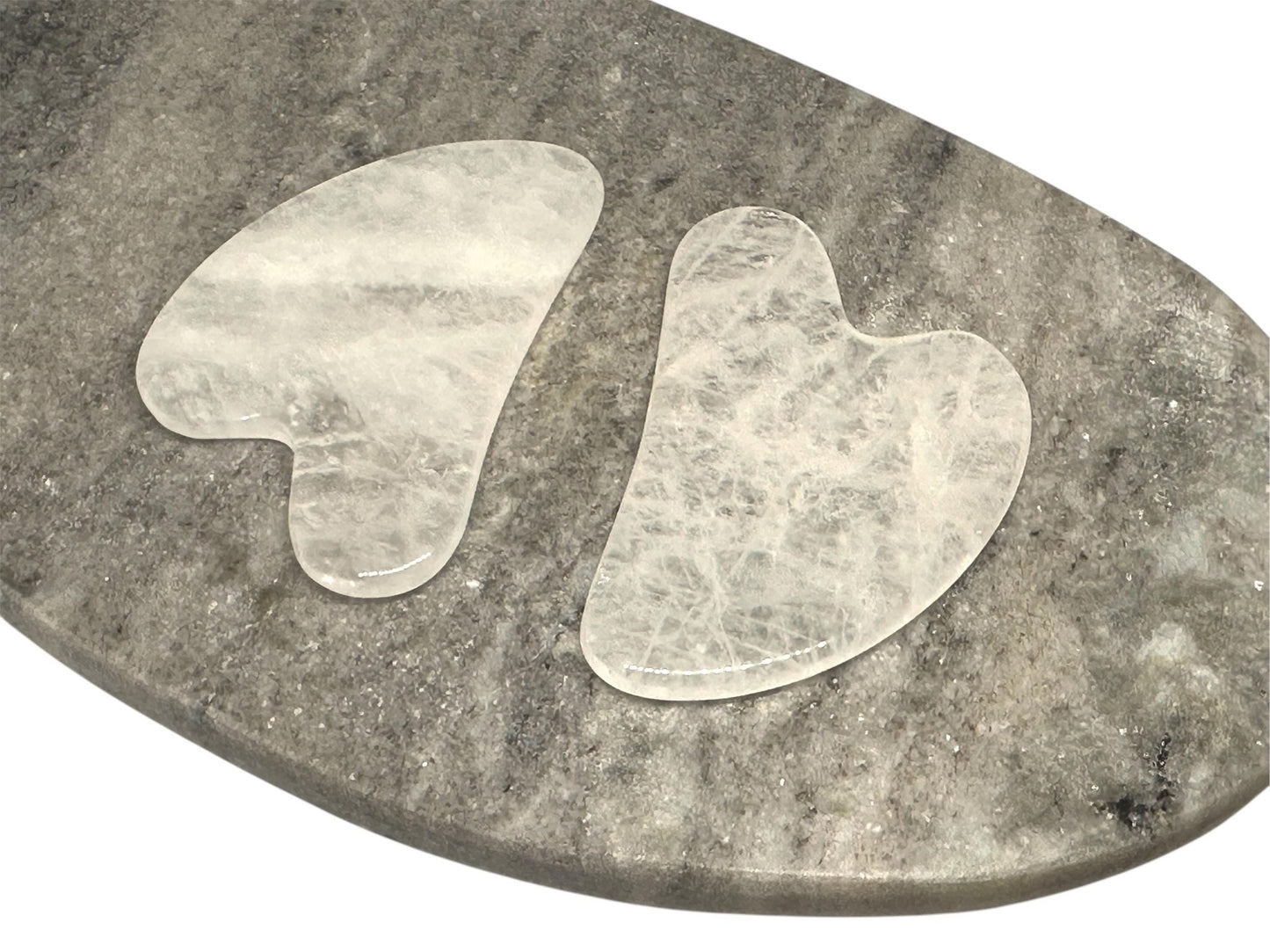 Gua Sha aus Bergkristall für Gesichtsmassagen und Selfcare - Flow of Passion