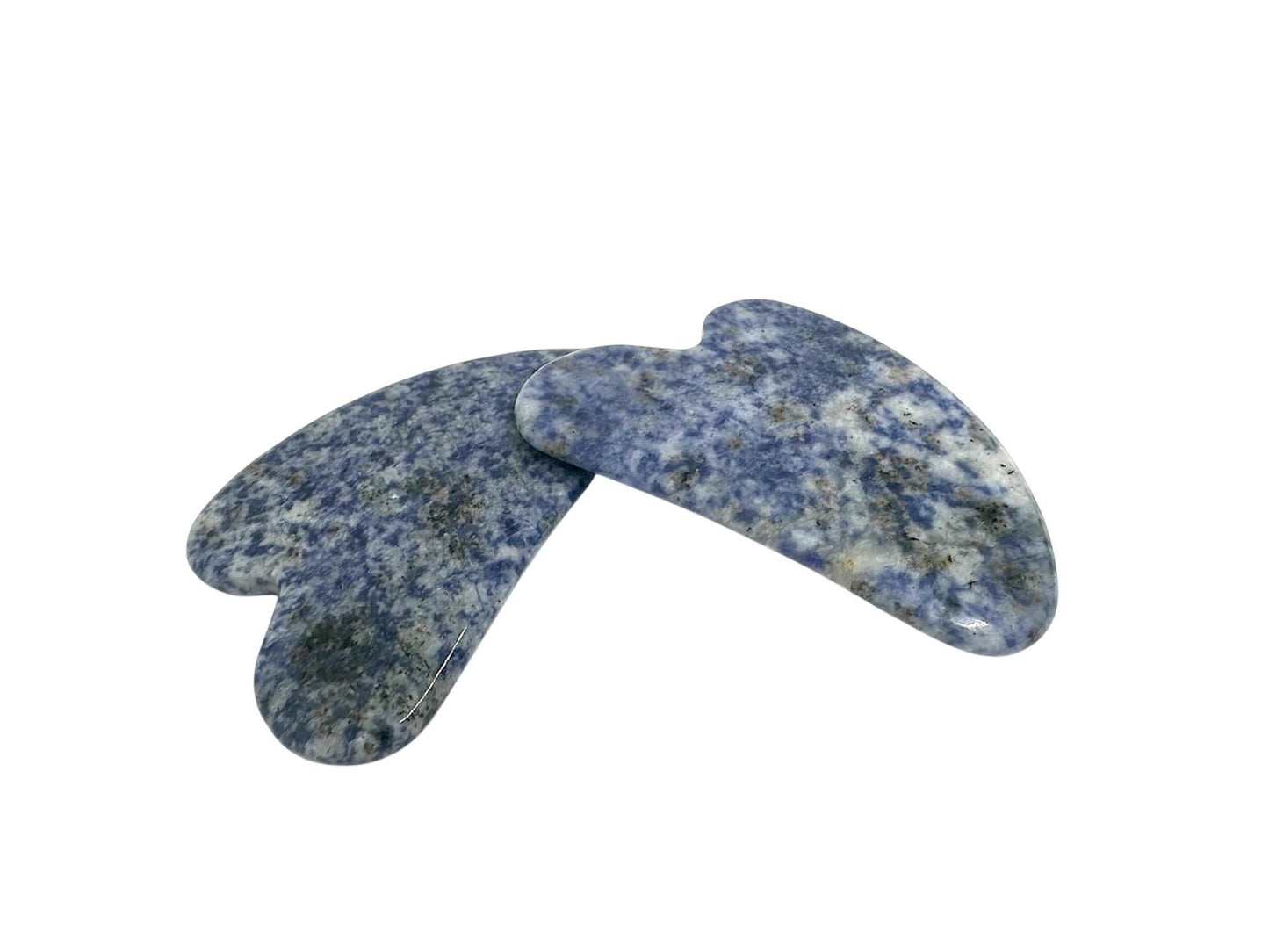 Gua Sha aus Sodalith für Gesichtsmassagen und Selfcare - Flow of Passion