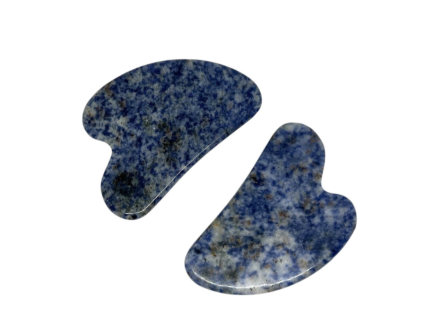 Gua Sha aus Sodalith für Gesichtsmassagen und Selfcare - Flow of Passion