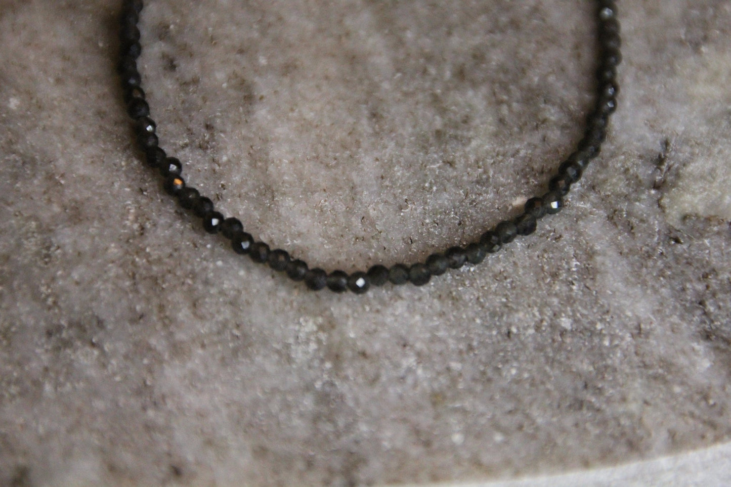 Heilsteinarmband aus Obsidian und Edelstahl - Flow of Passion