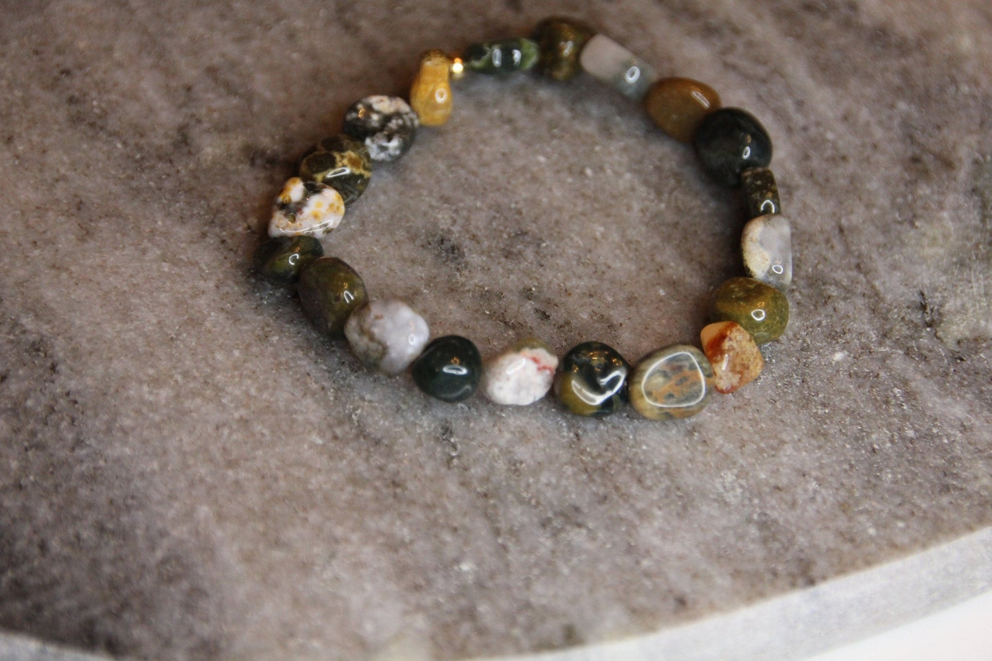 Heilsteinarmband aus Ozeanjaspis - Flow of Passion