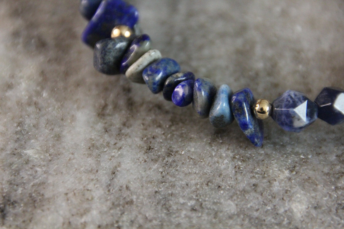 Heilsteinarmband Lapislazuli - Flow of Passion