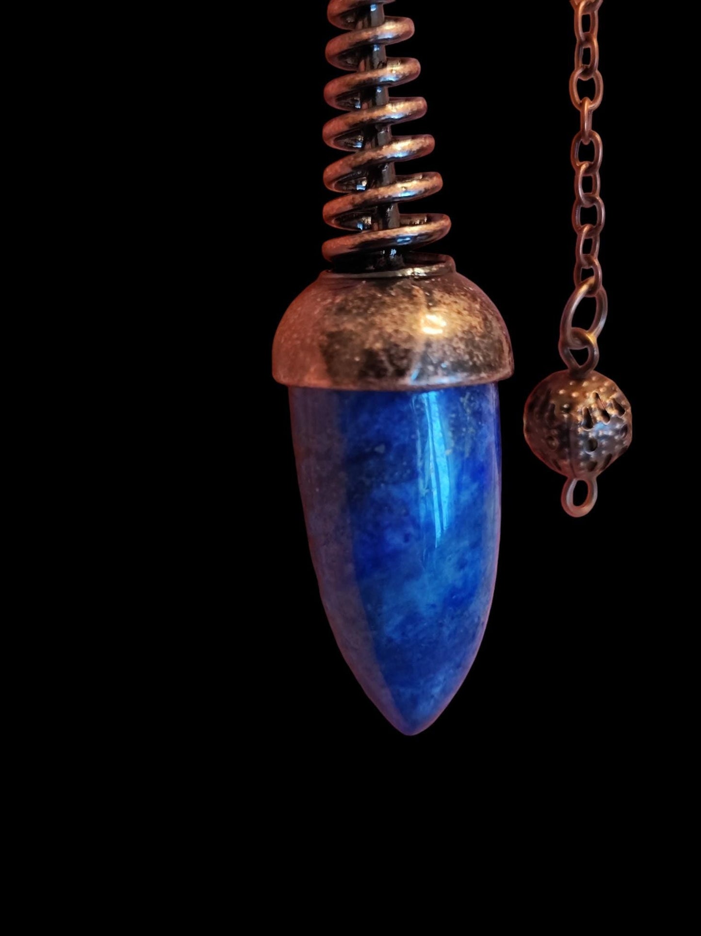 Heilsteinpendel aus Lapislazuli - Flow of Passion