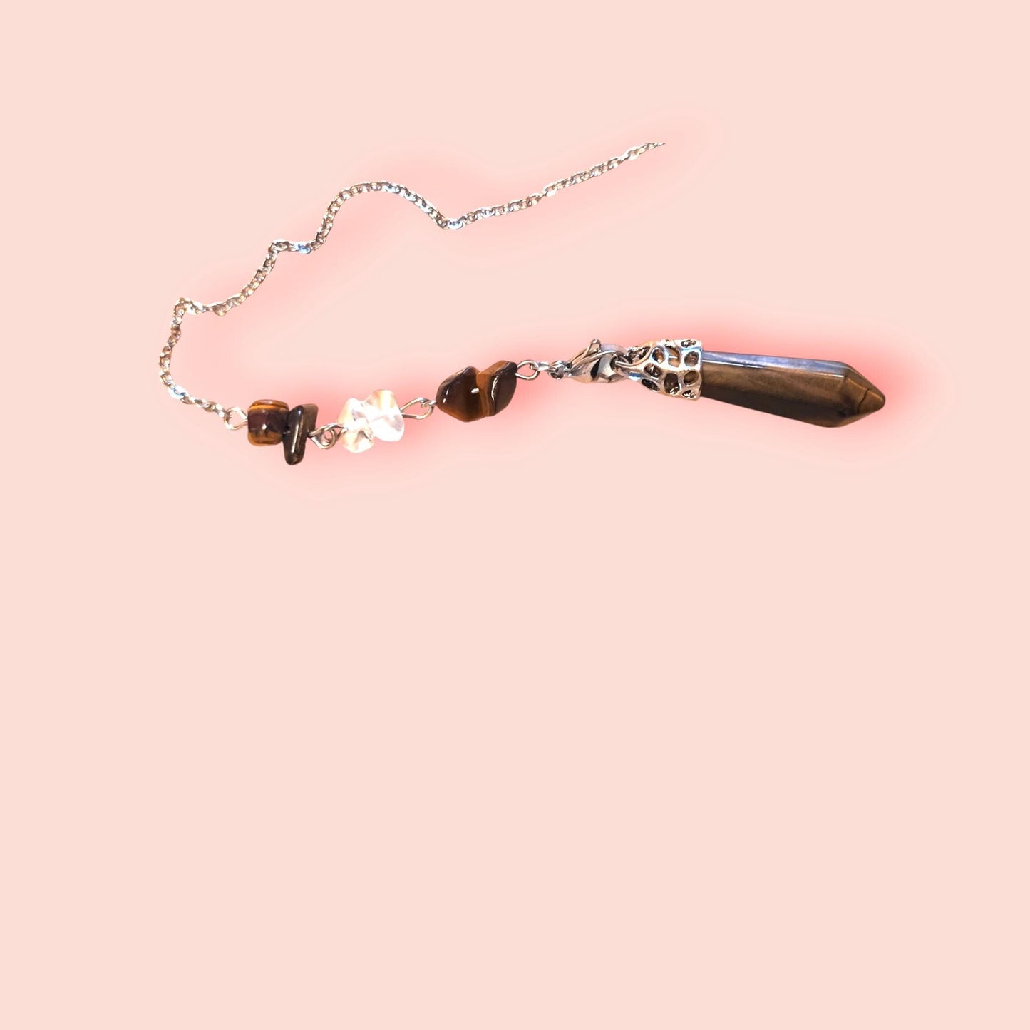 Heilsteinpendel aus Tigerauge - Flow of Passion