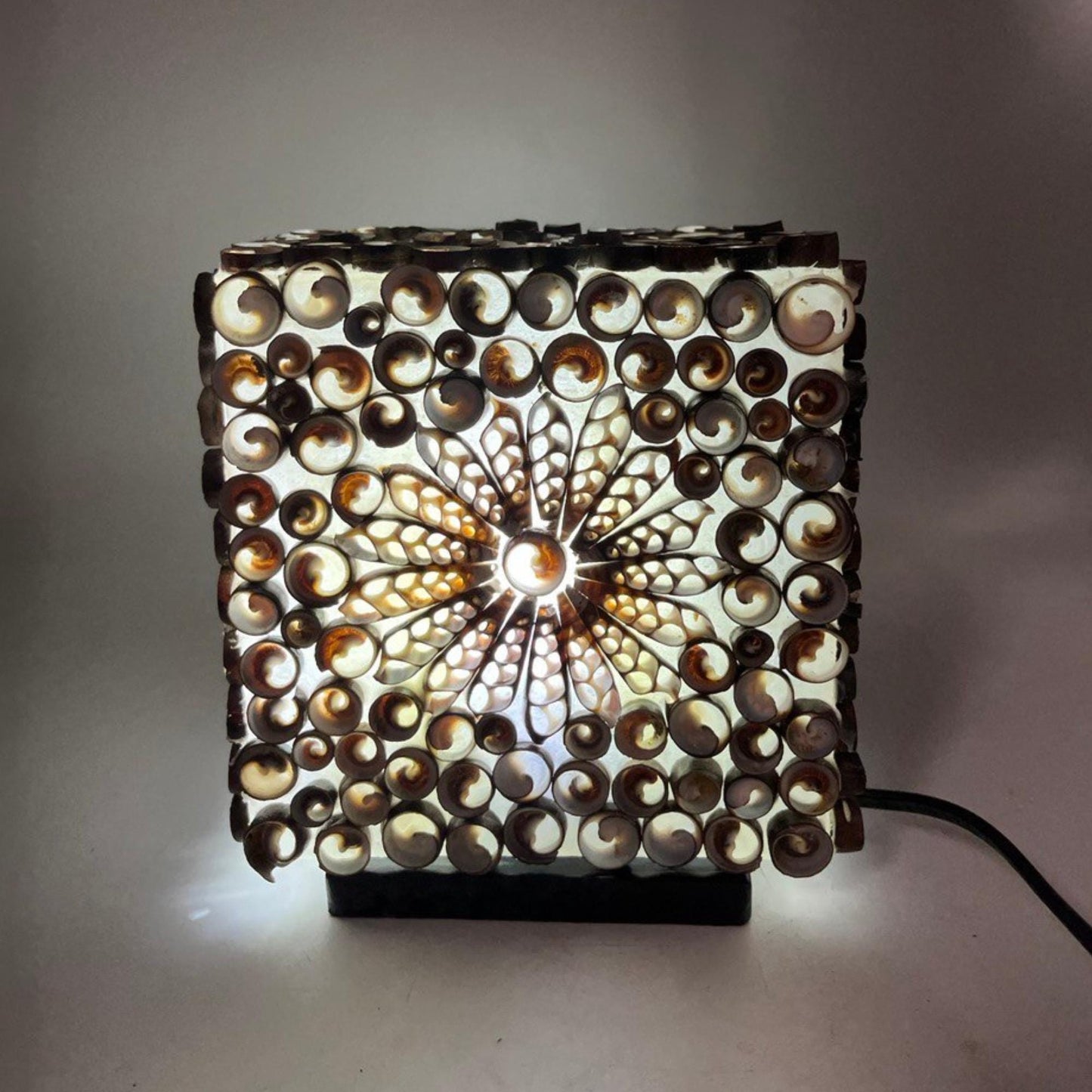 Boho Muschellampe | 15cm