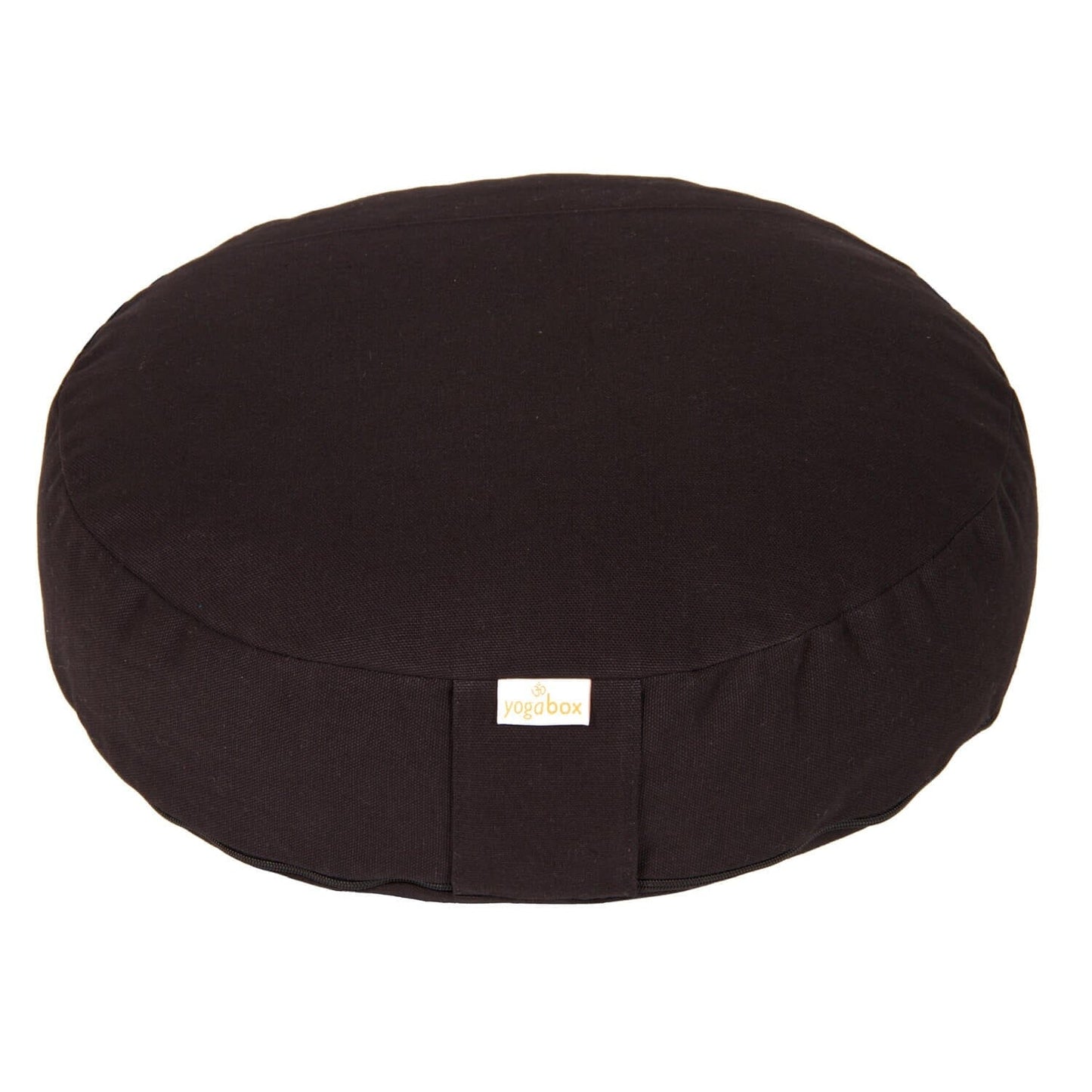 meditationskissen-basic-extra-flach-schwarz-buchweizenschalen-35-x-35-x-8-cm-898964 - Flow of Passion