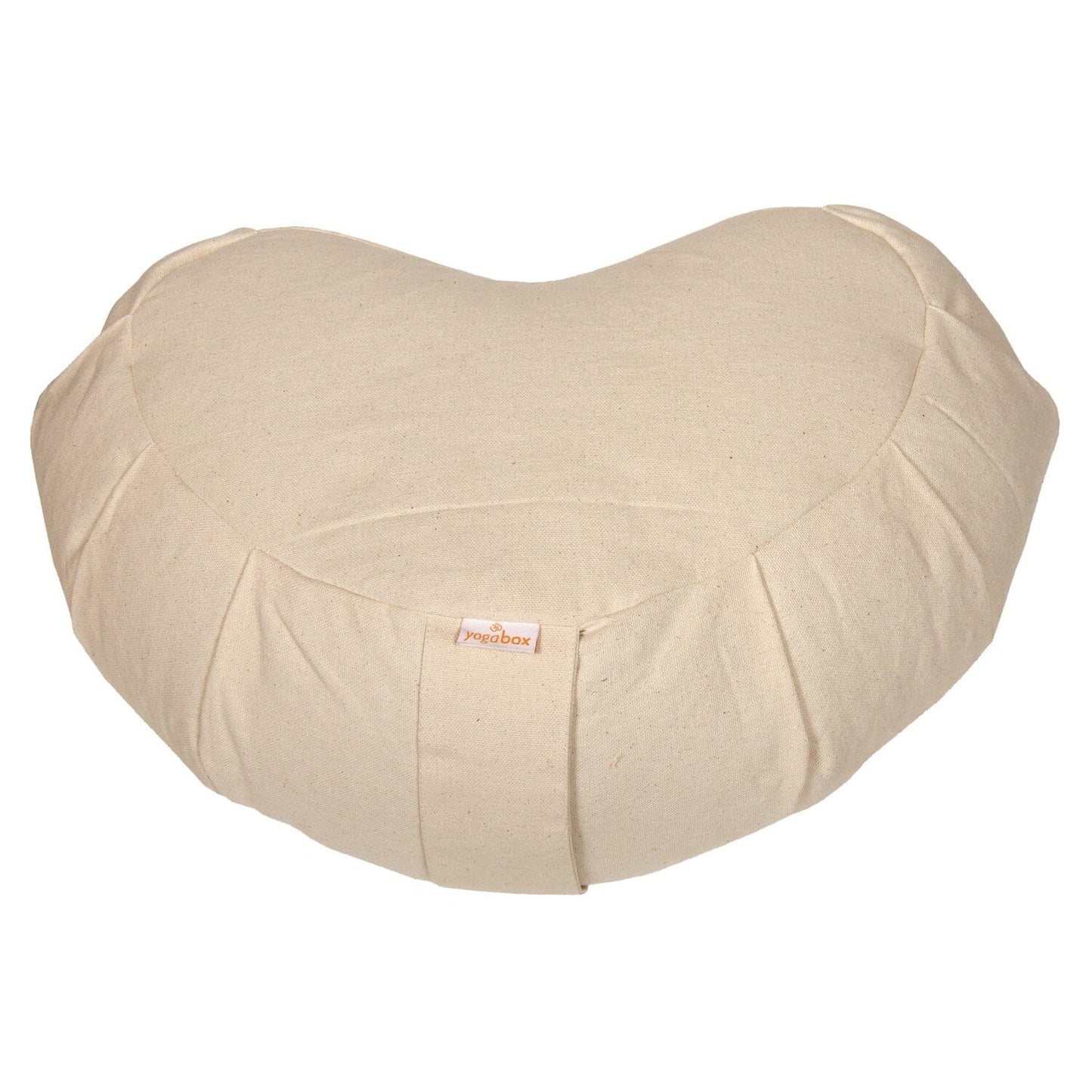 meditationskissen-zafu-zen-halbmond-basic-mit-zip-natur-buchweizenschalen-42-x-42-x-15-cm-847329 - Flow of Passion