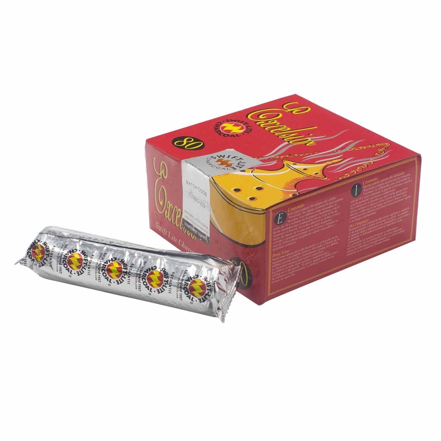 Räucherkohle - 10 Räuchertabletten (1 Rolle) - 30mm - Flow of Passion