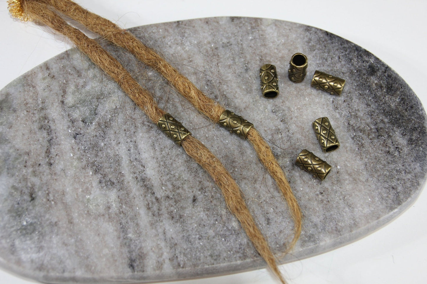 Set aus zwei großen Dreadperlen Antiklook - Flow of Passion