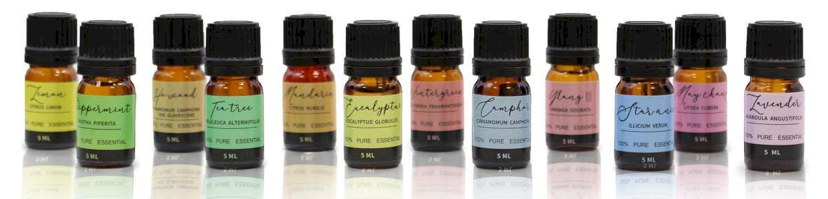 Starterset - Aromatherapie 12x 5ml Öle in der Geschenkbox - Flow of Passion
