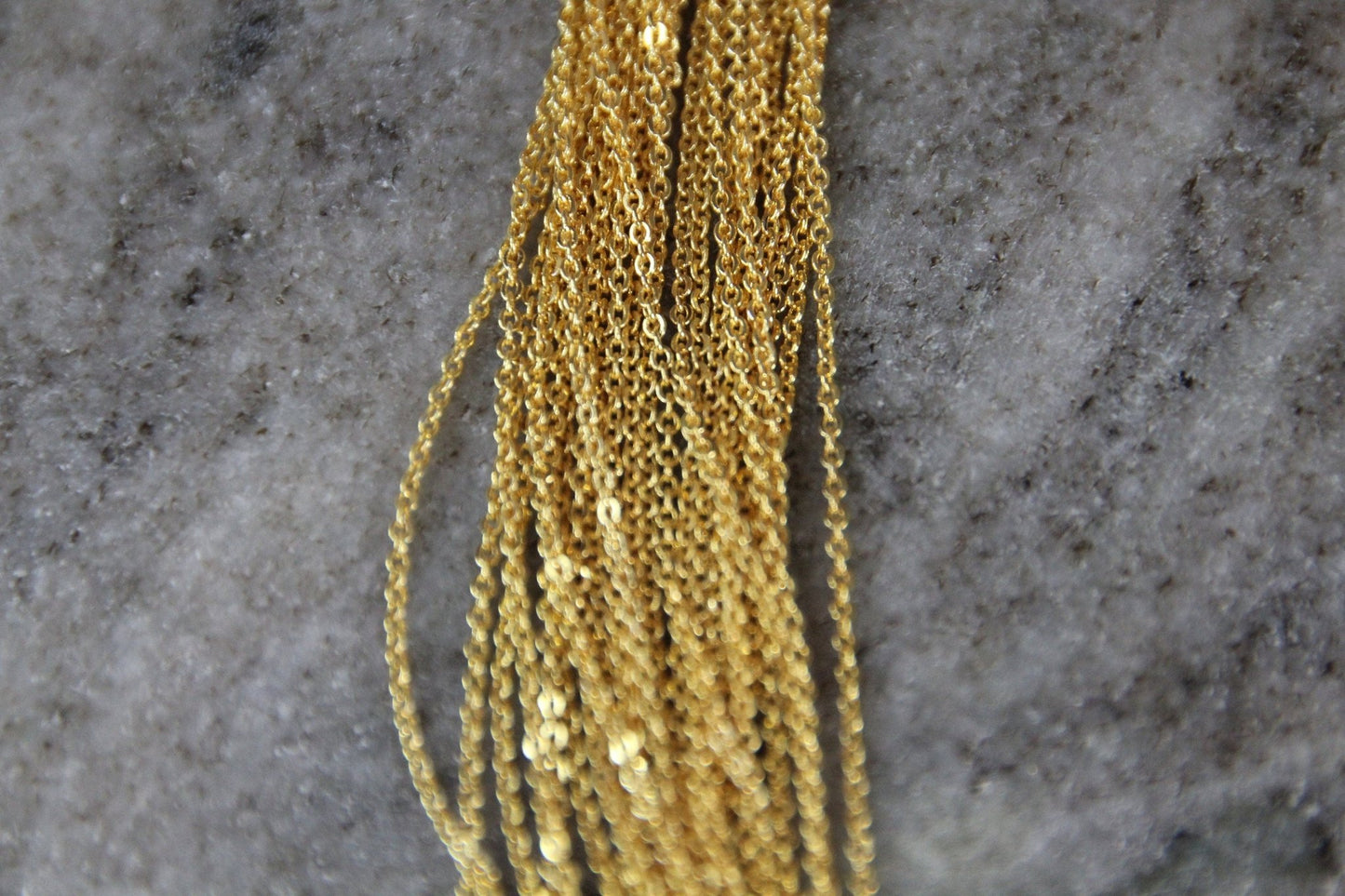 Vergoldete Kette mit Amazonitanhänger (18k) - Flow of Passion