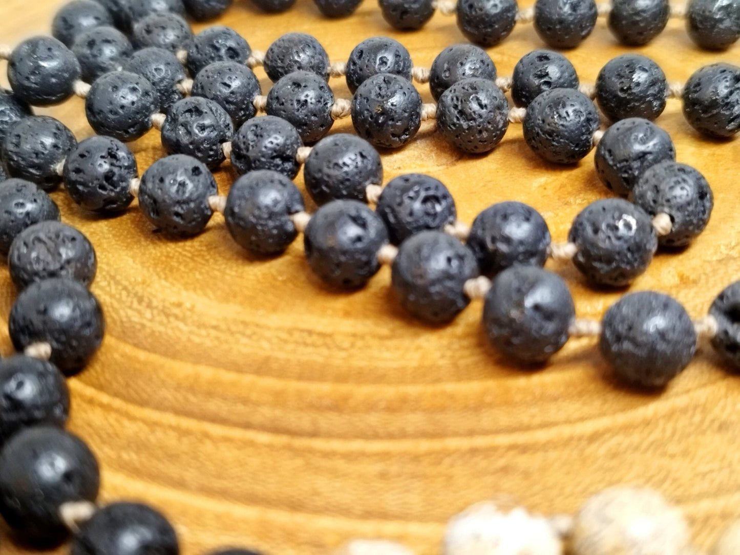 XL Diffuser - Malakette aus Ozeanjaspis, Lavastein und Bilderjaspis - Flow of Passion