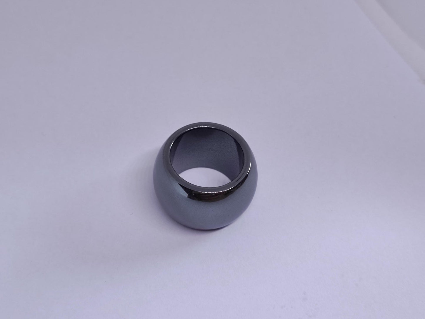 XXL Dreadperlen aus Hämatit Dreadhalter/Dreadring Edelstein - Flow of Passion