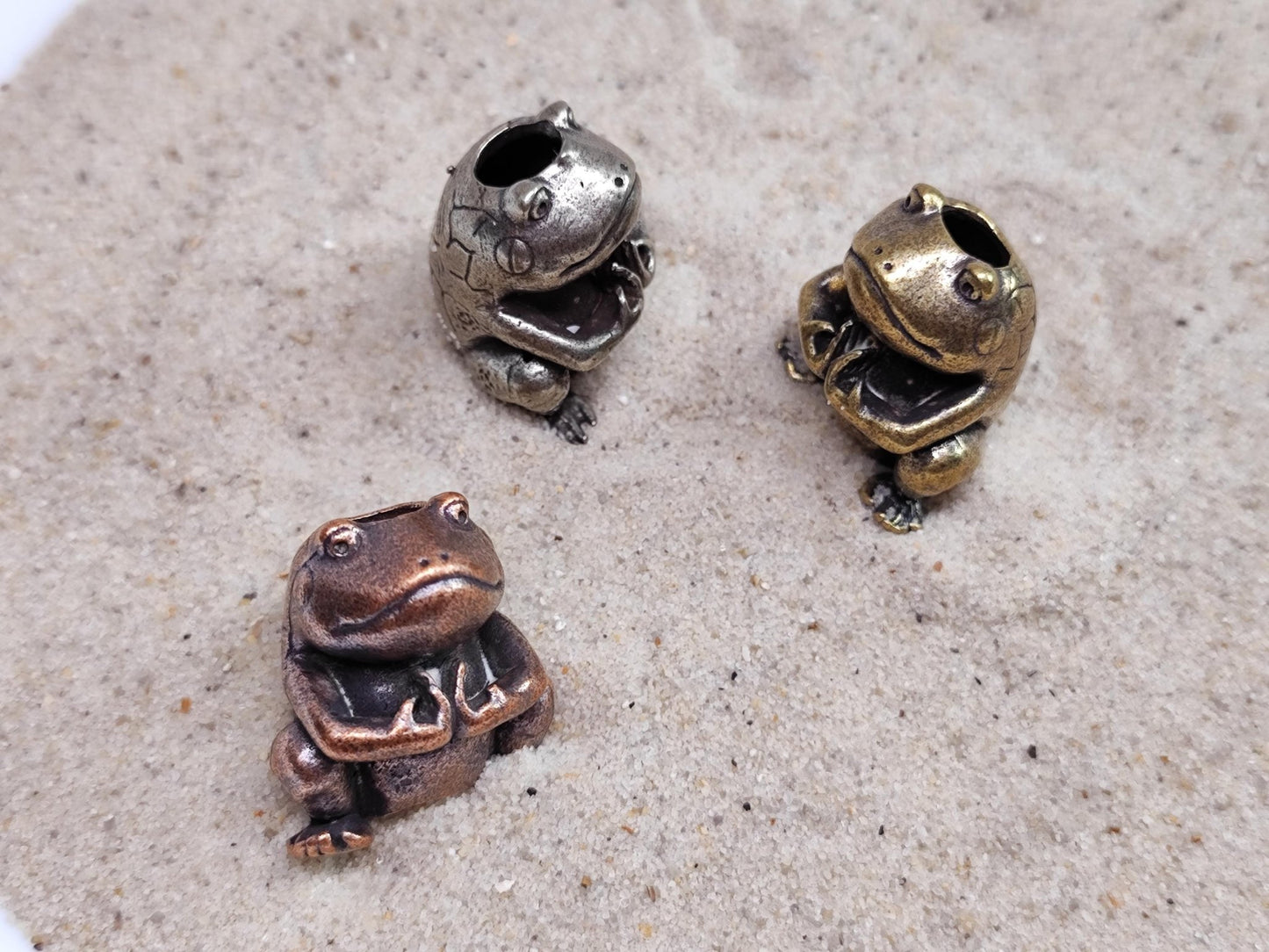 XXL Dreadperlen Frosch gold / silber / kupfer - Flow of Passion