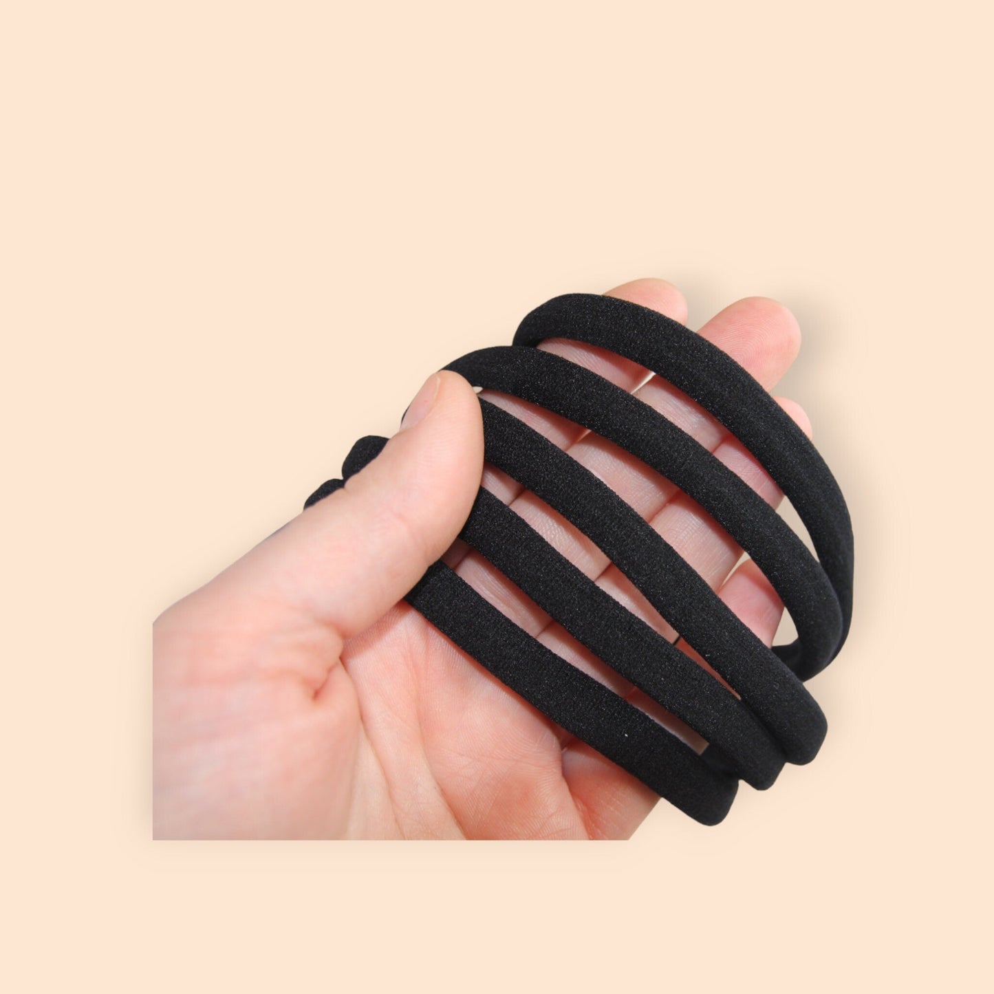XXL Haargummis für Dreadlocks, extra lang (dehnbar bis 35cm) 3er oder 5er Set - Flow of Passion