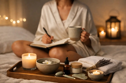Selbstfürsorge Ritual am Abend, das bleibt