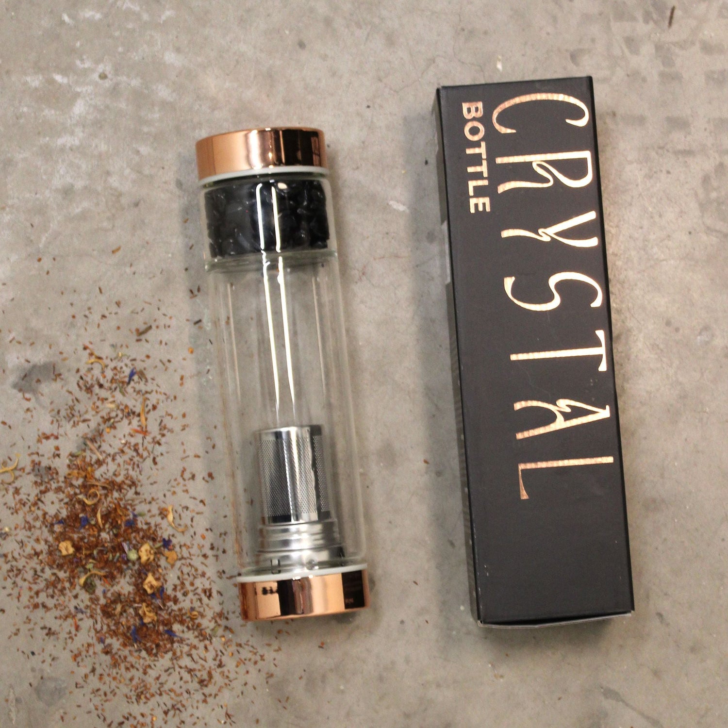Edelstein-Infuser-Glaflaschen