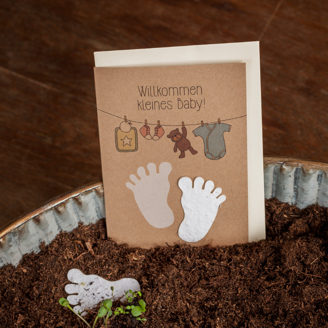 Geburtskarte "Willkommen kleines Baby"