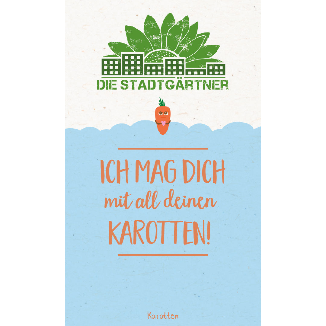 Saatgruß "Mit all deinen Karotten"