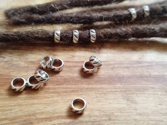 10er - Set Dreadperlen/Dreadringe - Flow of Passion