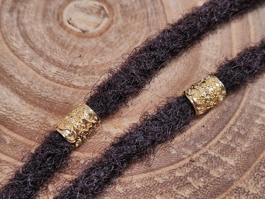18k vergoldete Dreadperlen 2er - Set - Flow of Passion