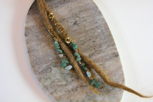 2er Set Dreadschmuck mit Aventurin - Flow of Passion