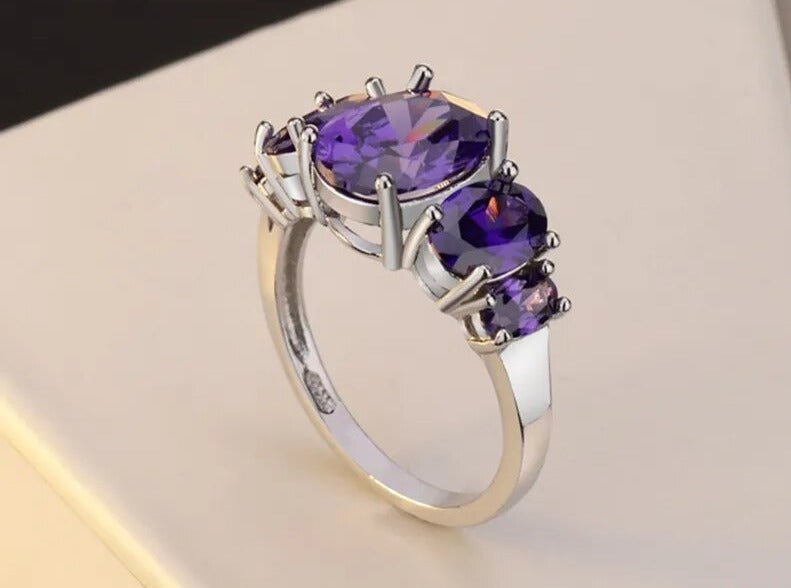 925-sterling-silber-amethyst-ring-elegante-schmuckgeschenke-fur-frauen-483442 - Flow of Passion