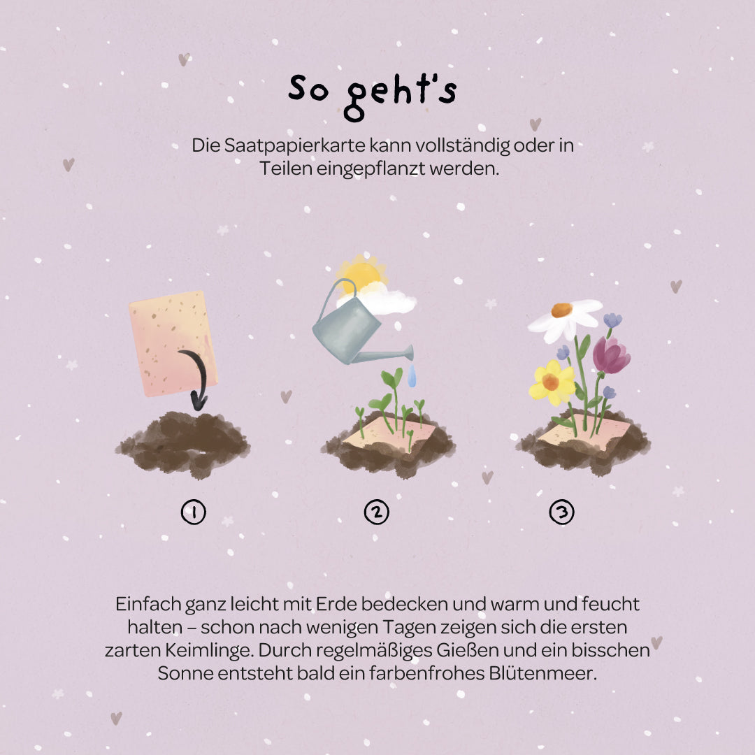 Grußkarte - Du wunderschöne Seele