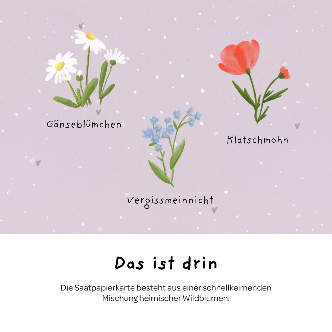 Grußkarte - Du wunderschöne Seele