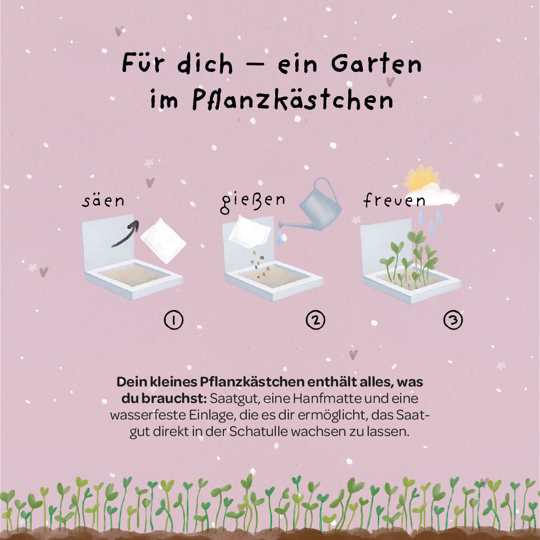 Pflanzkästchen - Danke, dass du beim Wachsen geholfen hast