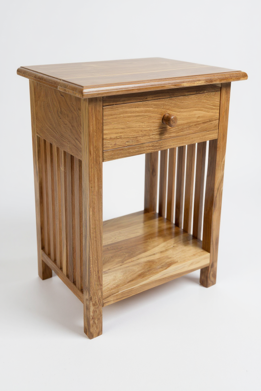 FaHome-084_Holz_Nachtkommode_Beistelltisch_Nachttisch_Nachtschrank_Vintage-Look_aus_massiven_Teakholz_-_50x40x30_cm_2 - Flow of Passion