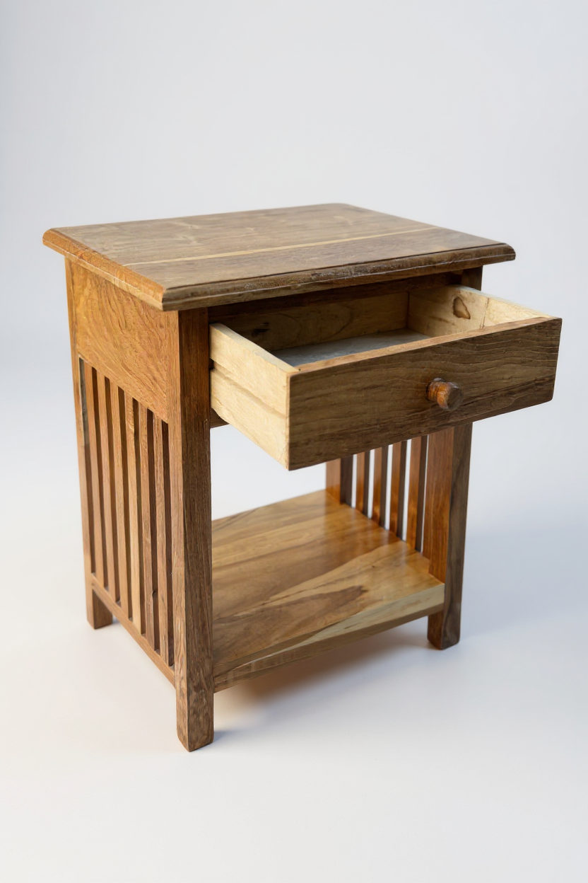 FaHome-084_Holz_Nachtkommode_Beistelltisch_Nachttisch_Nachtschrank_Vintage-Look_aus_massiven_Teakholz_-_50x40x30_cm_6 - Flow of Passion