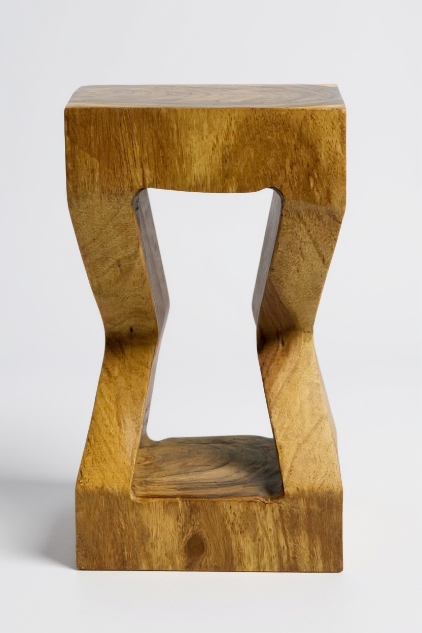 FaHome-301_Holz_Beistelltisch_-_Holzhocker_Couchtisch_Ablagetisch_-_Handgefertigt_-_Massives_Suarholz_-_50x28x28_cm_3 - Flow of Passion