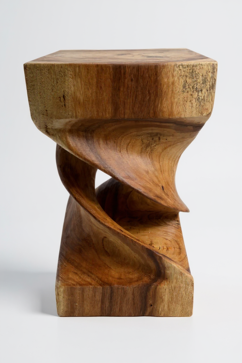 FaHome-Holz-Beistelltisch-Holzhocker-Couchtisch-Handgefertigt-Gedreht-aus-massivem-Suarholz-50x28x28-cm-43218481578328 - Flow of Passion