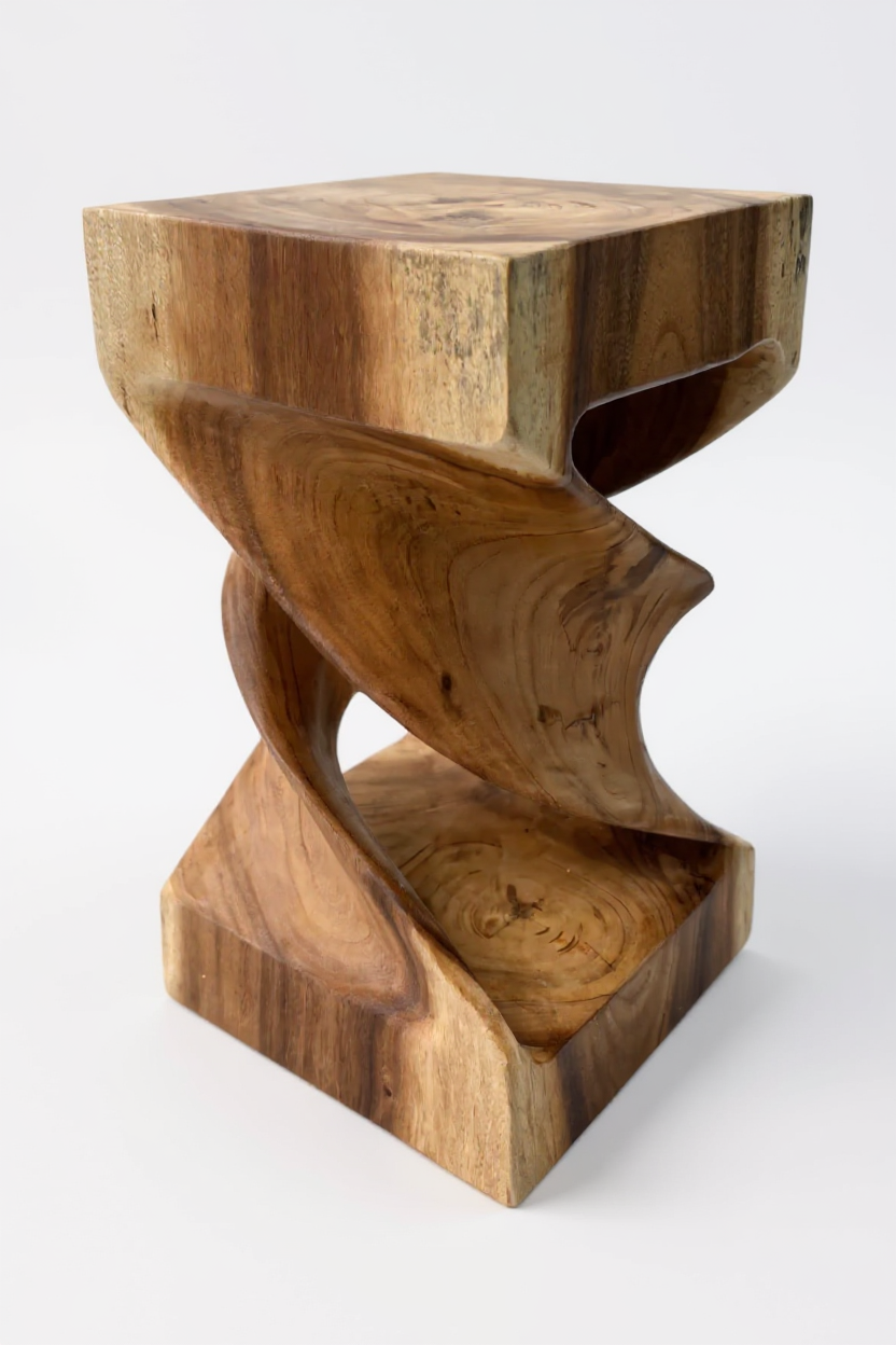 FaHome-Holz-Beistelltisch-Holzhocker-Couchtisch-Handgefertigt-Gedreht-aus-massivem-Suarholz-50x28x28-cm-43218481611096 - Flow of Passion