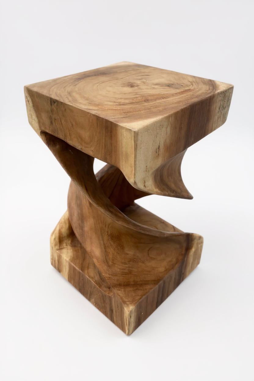 FaHome-Holz-Beistelltisch-Holzhocker-Couchtisch-Handgefertigt-Gedreht-aus-massivem-Suarholz-50x28x28-cm-62941203038552 - Flow of Passion