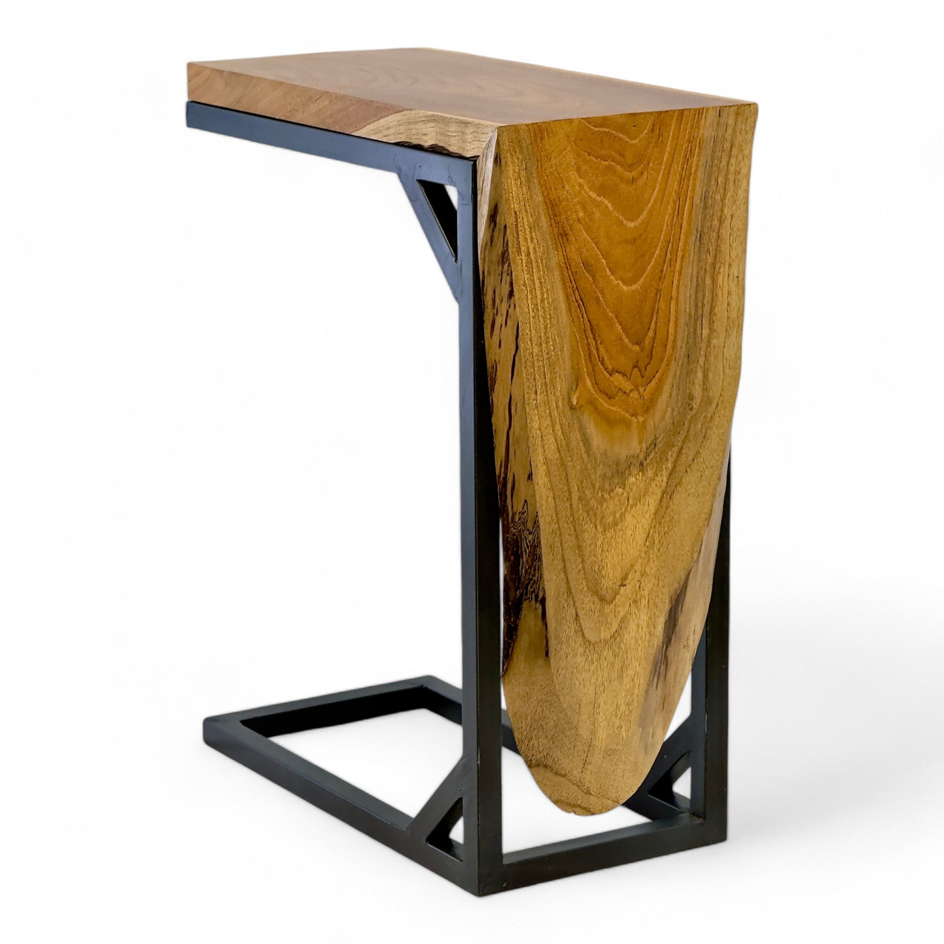 FaHome-Multifunktionaler-Beistelltisch-Couchtisch-Ablagetisch-C-Frame-Teakholz-50x40x20-cm-50412734742872 - Flow of Passion