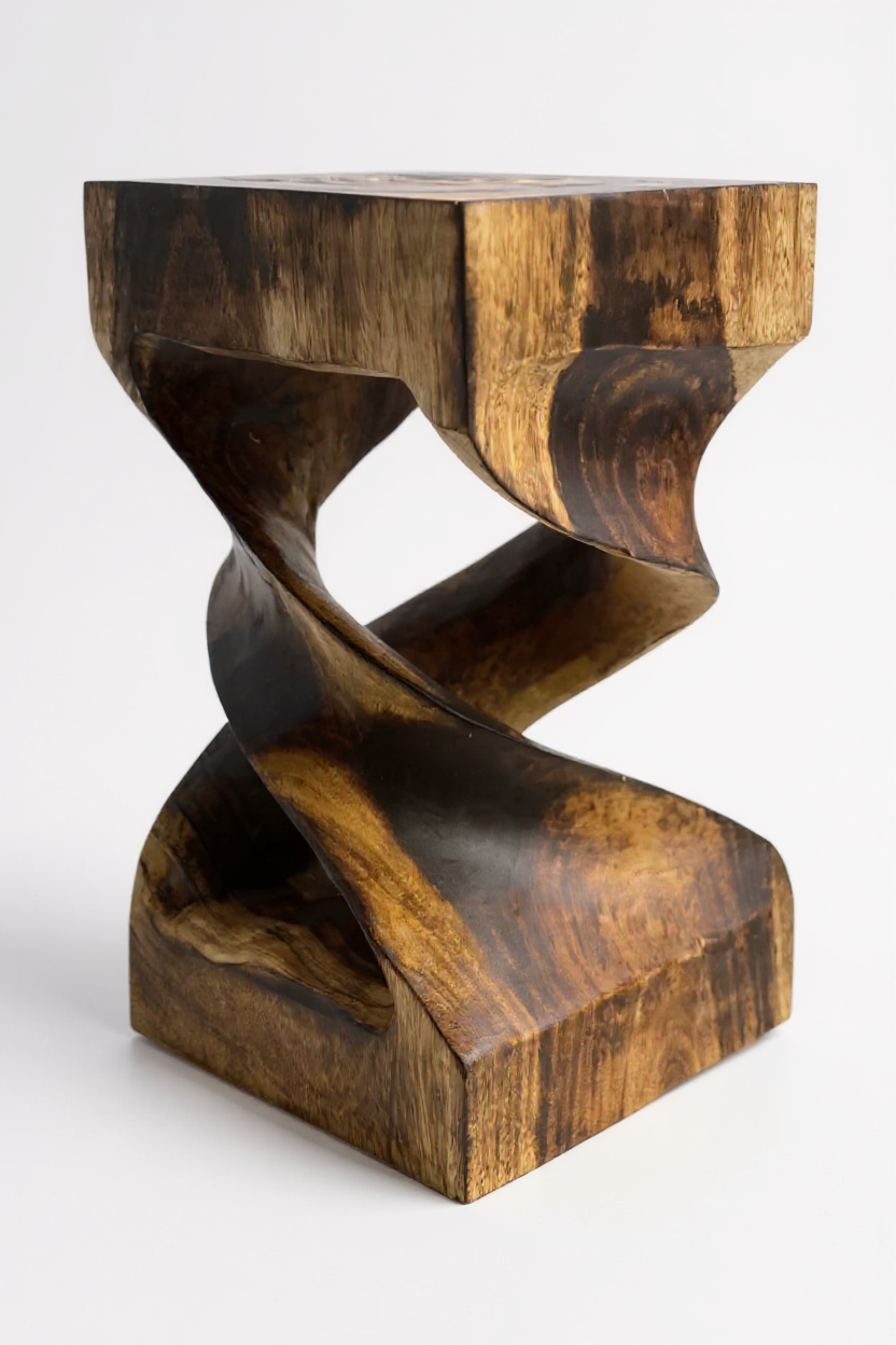 Fahome-415_Holzhocker_Massiv_Doppel_gedreht_Flambiert_2 - Flow of Passion